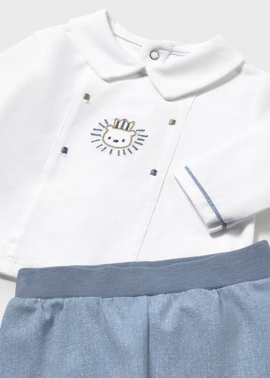 Conjunto dos piezas camisa manga larga y pantalón