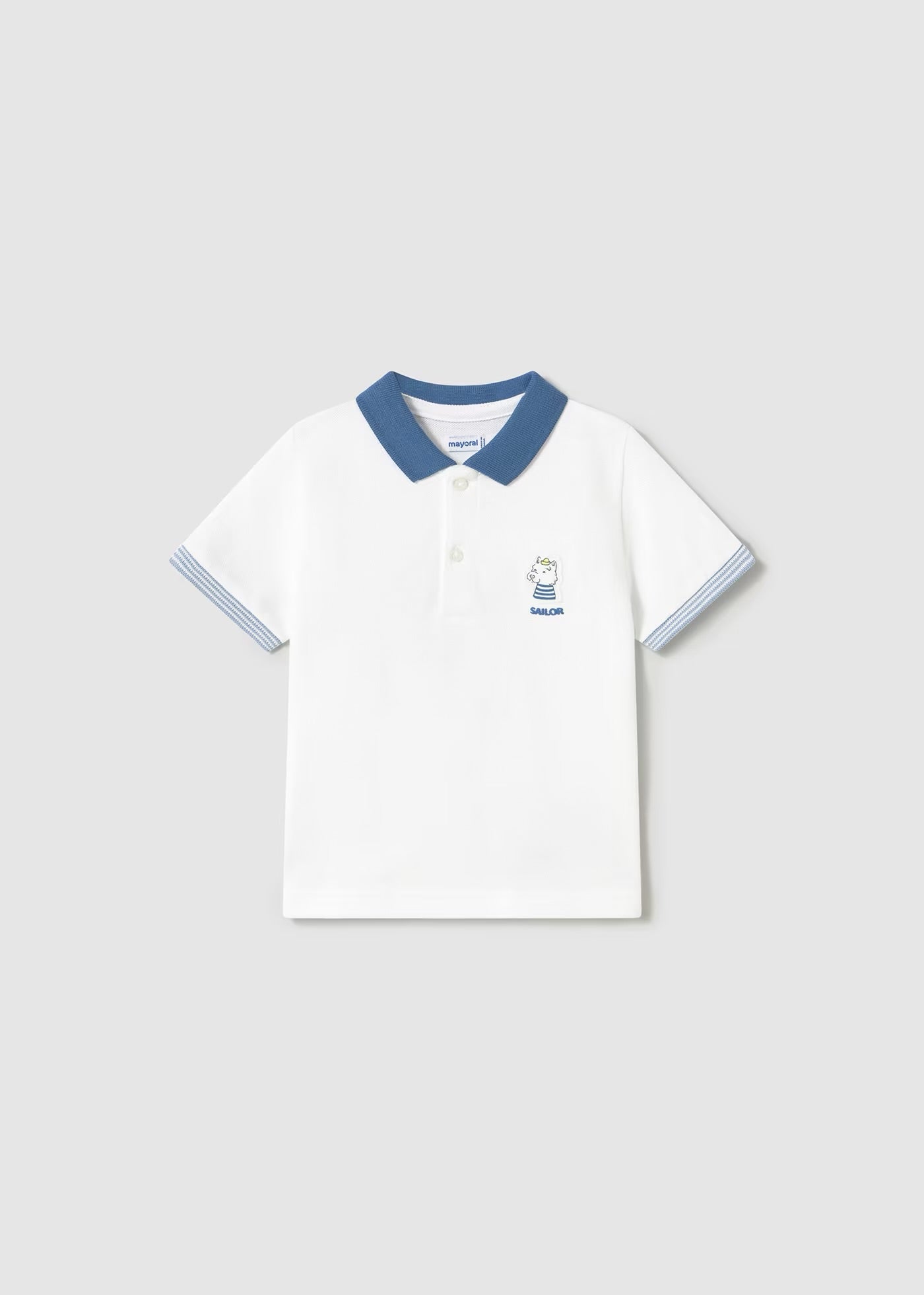 Conjunto de Short y camisa polo de perrito marinero