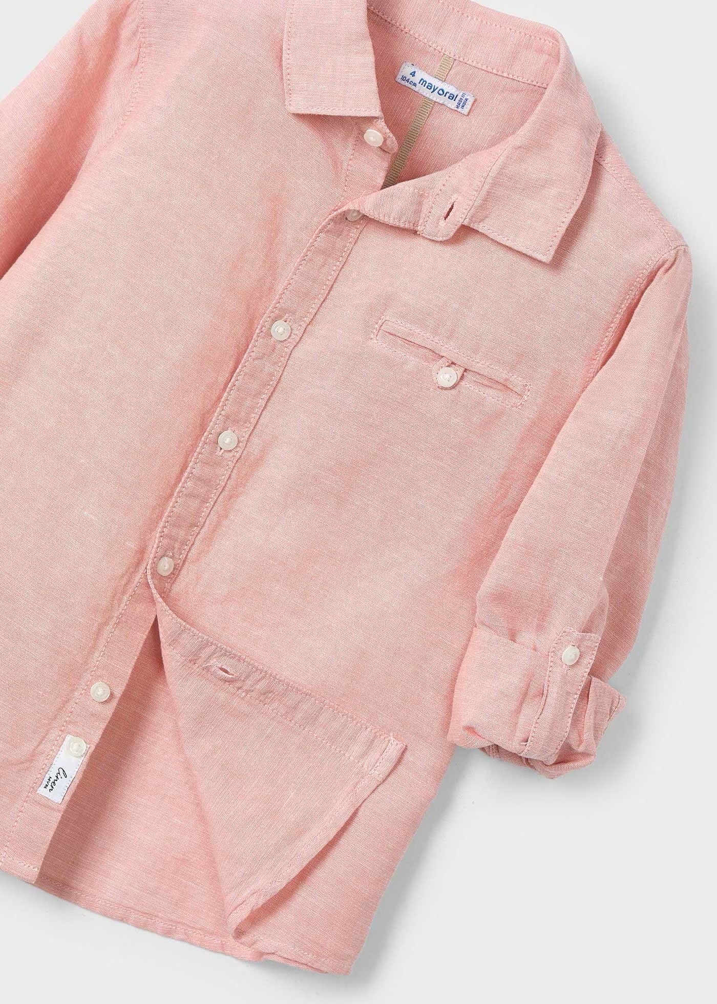 Camisa de botones de lino