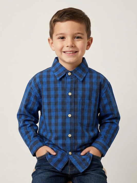 Camisa de botones de cuadro