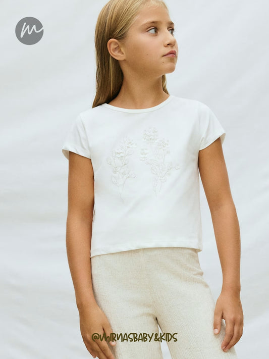 Conjunto de blusa pantalon de lino