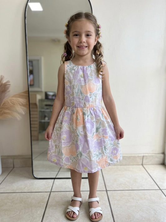 Vestido de algodon de flores