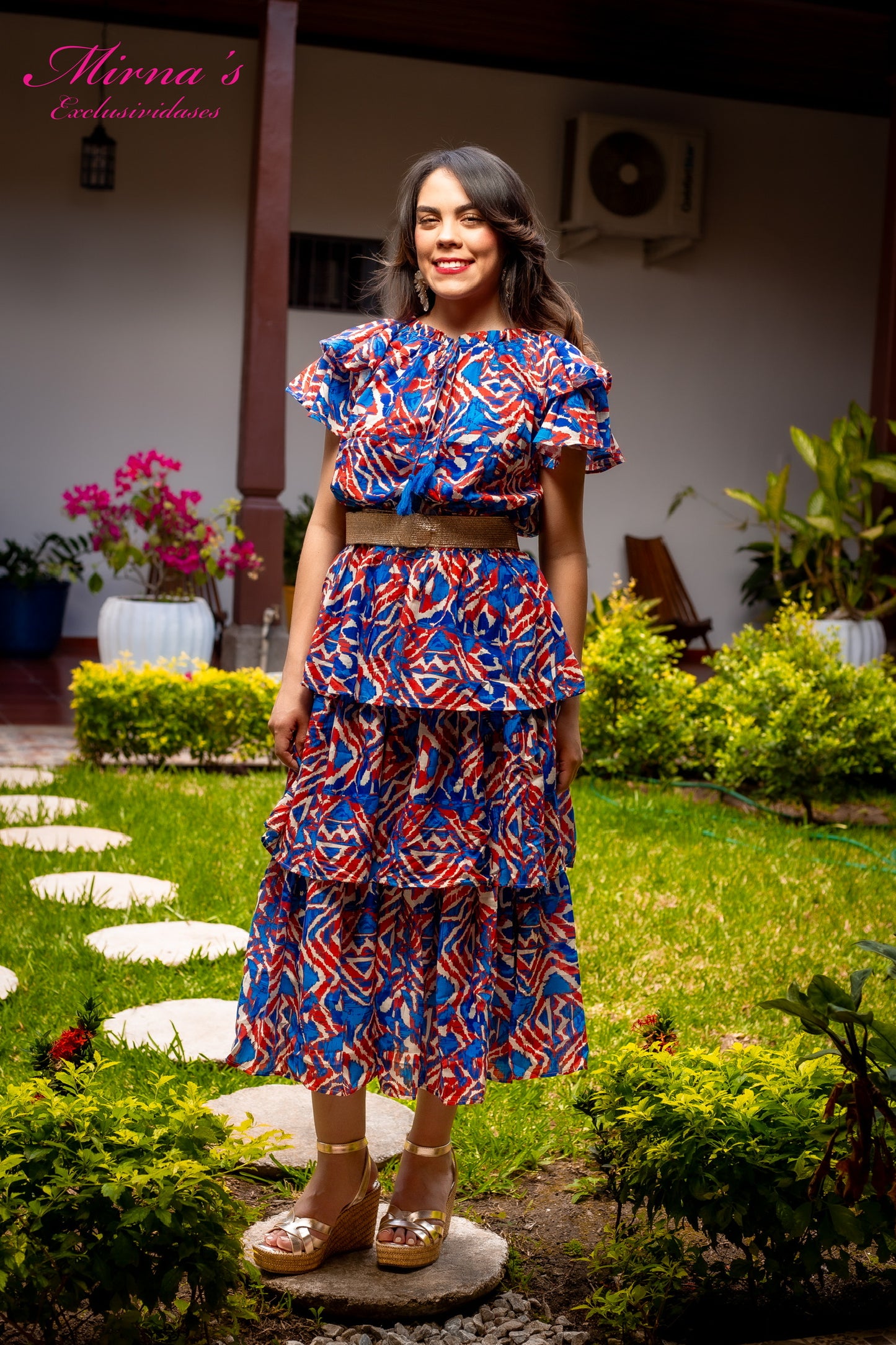 VESTIDO ESTAMPADO DE VUELOS