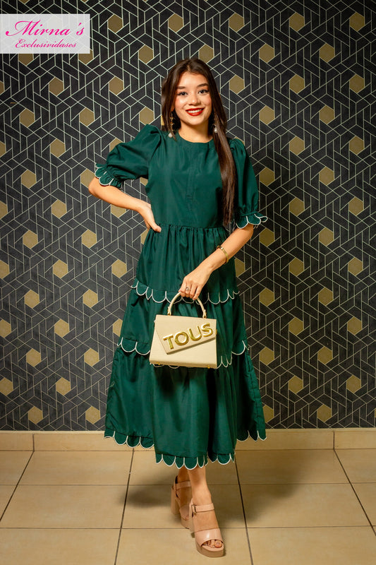Vestido Midi Forest Glam