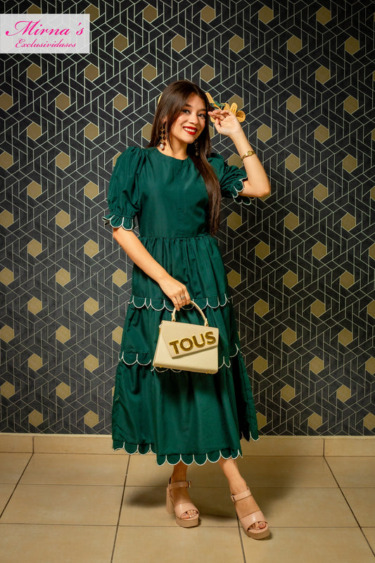Vestido Midi Forest Glam