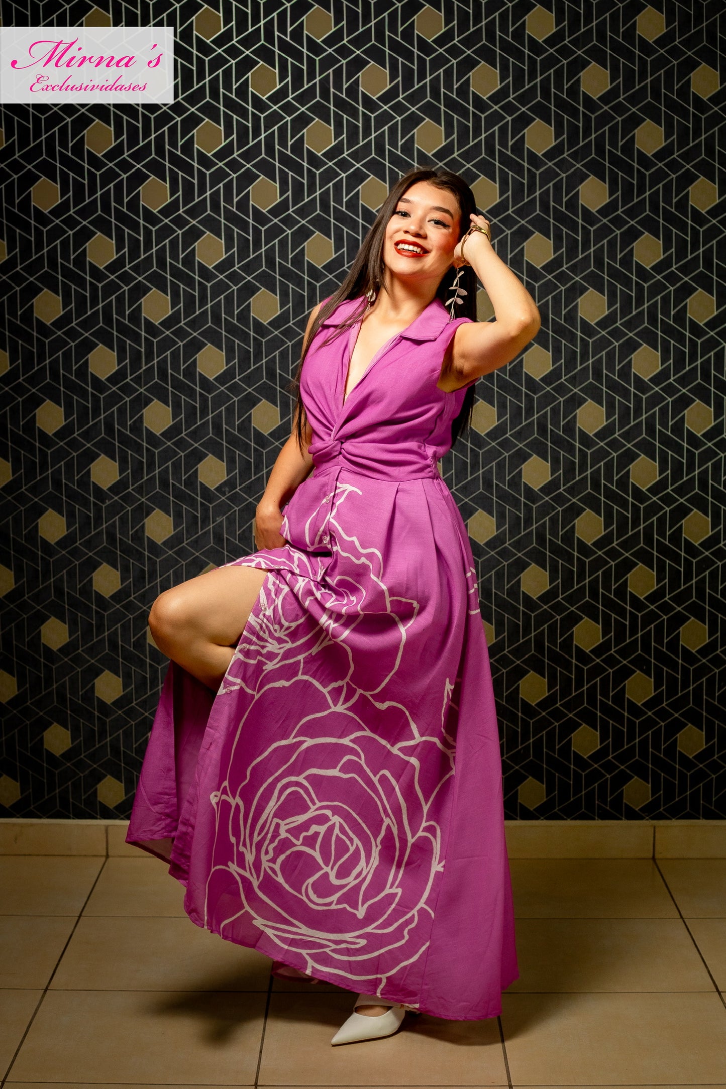 Vestido Maxi Orquídea