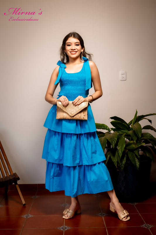 Vestido Azul Santorini