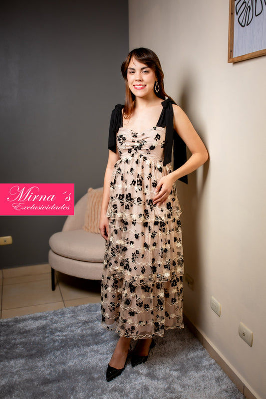 Vestido Midi París Noir