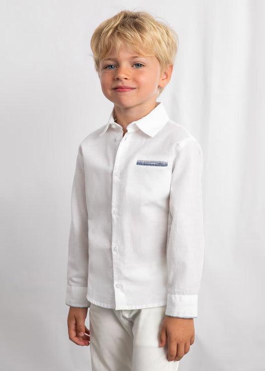Camisa de lino formal