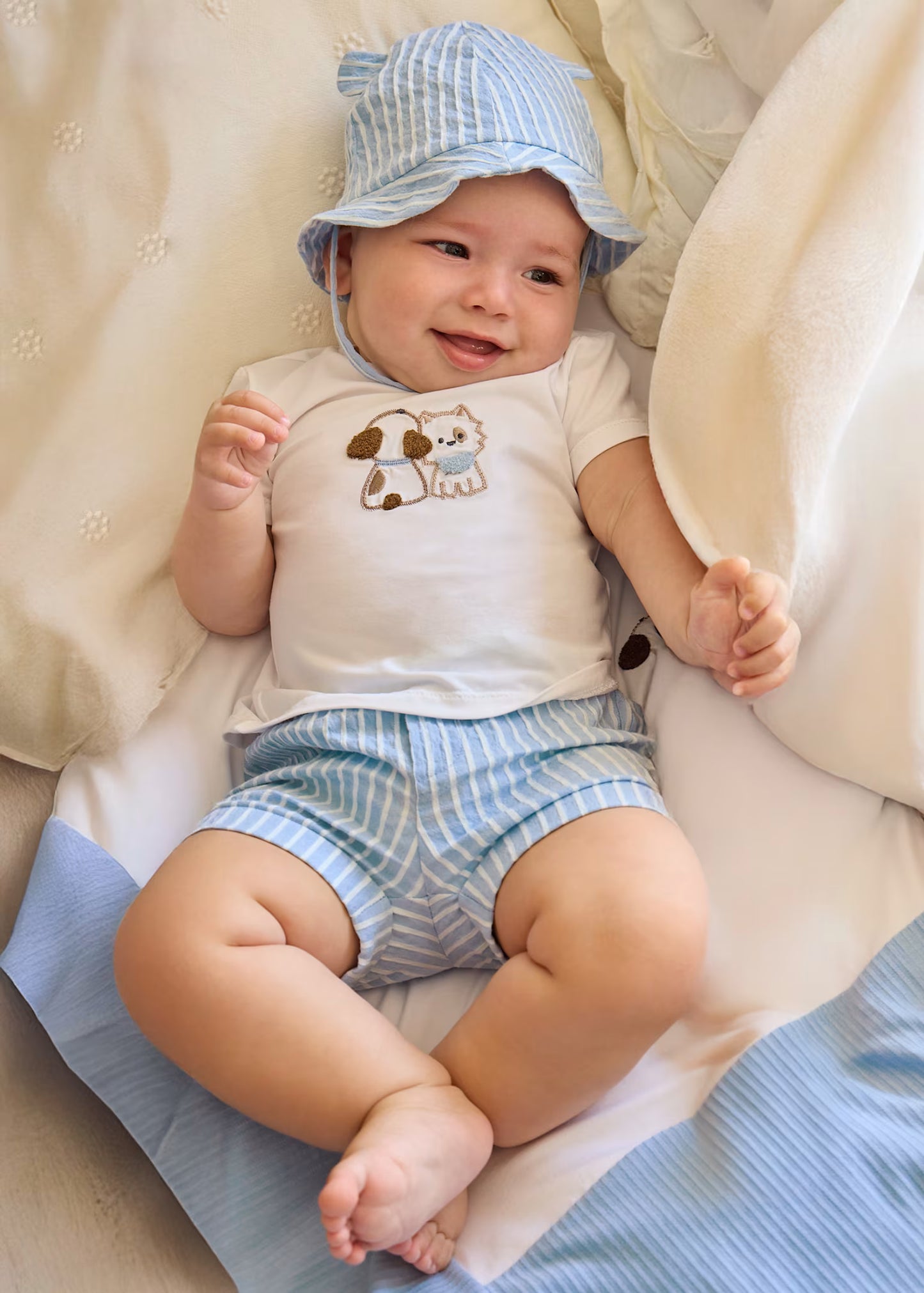 Conjunto 3 piezas con gorro orejitas