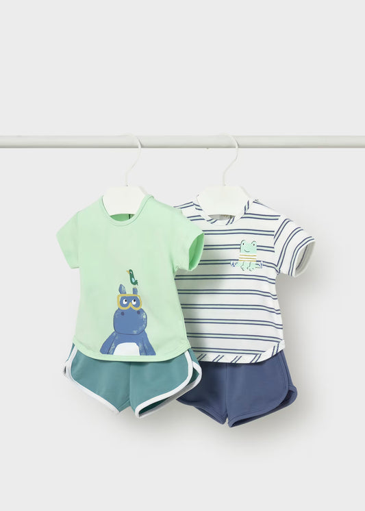 Conjunto 4 piezas rayas