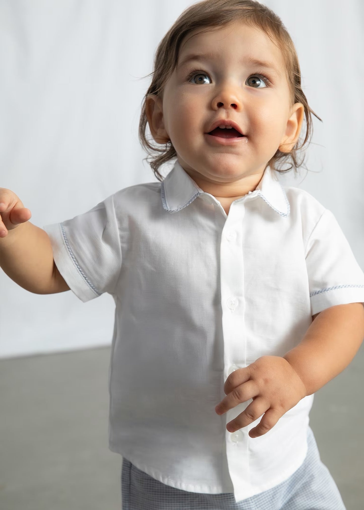 Conjunto bermuda y camisa con lino