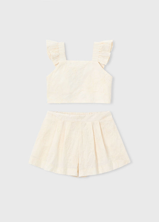 Conjunto bermuda y top niña