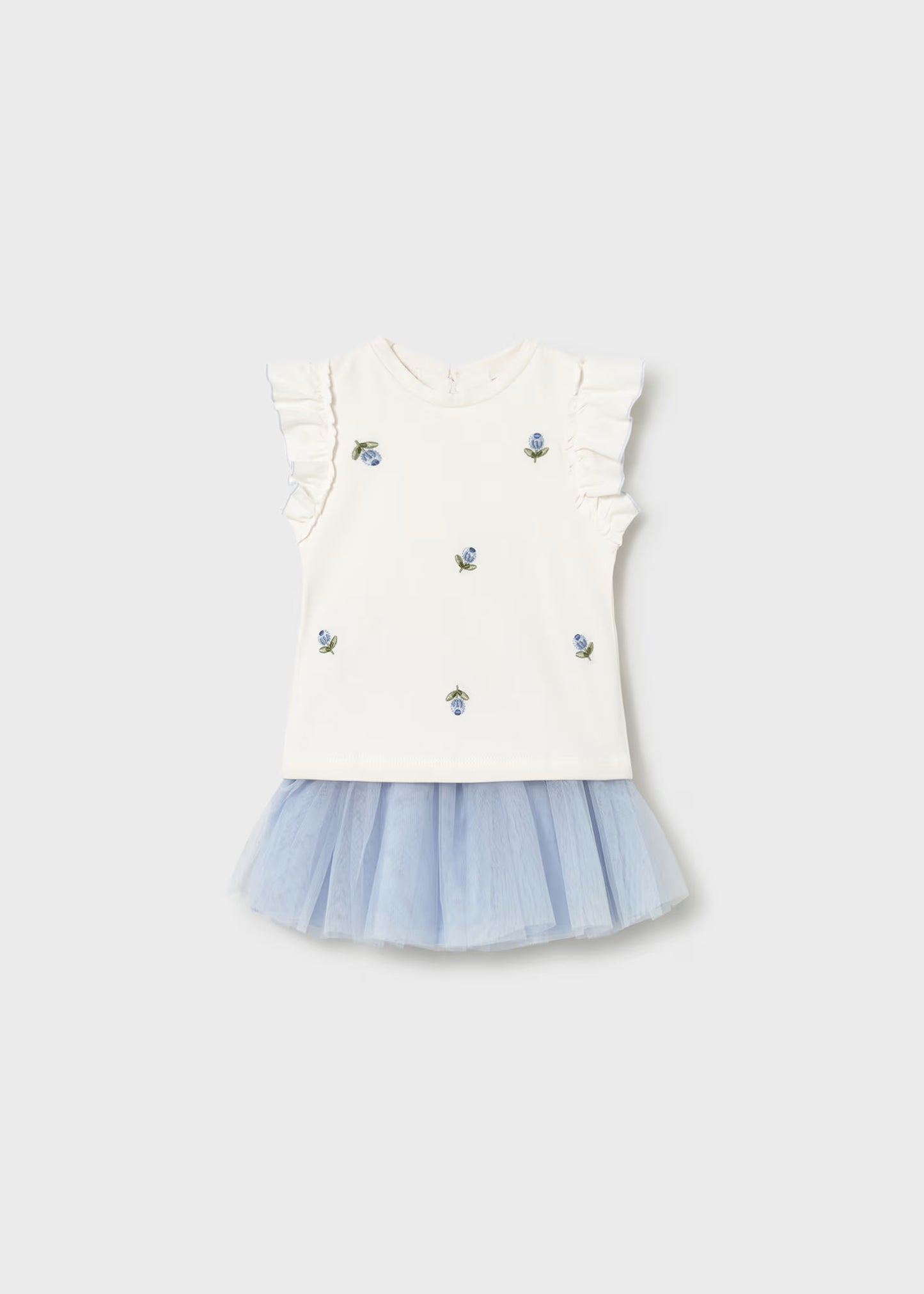 Conjunto de falda de tul y camiseta