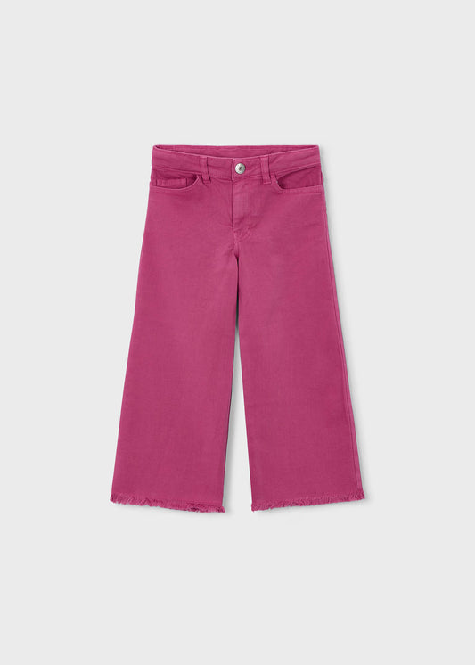 Pantalón sarga wide leg niña