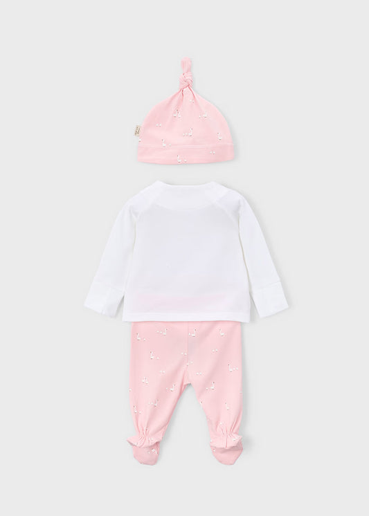 conjunto con gorro recién nacido