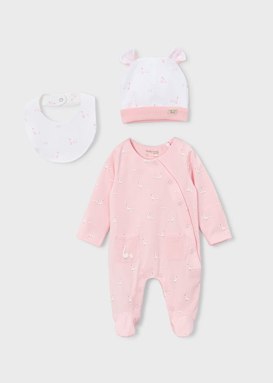 conjunto con gorro recién nacido